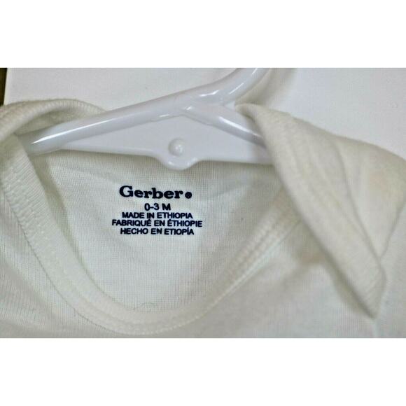 GERBERS Lot of 2 Onesies Sz 0-3 Months - Picture 4 of 6